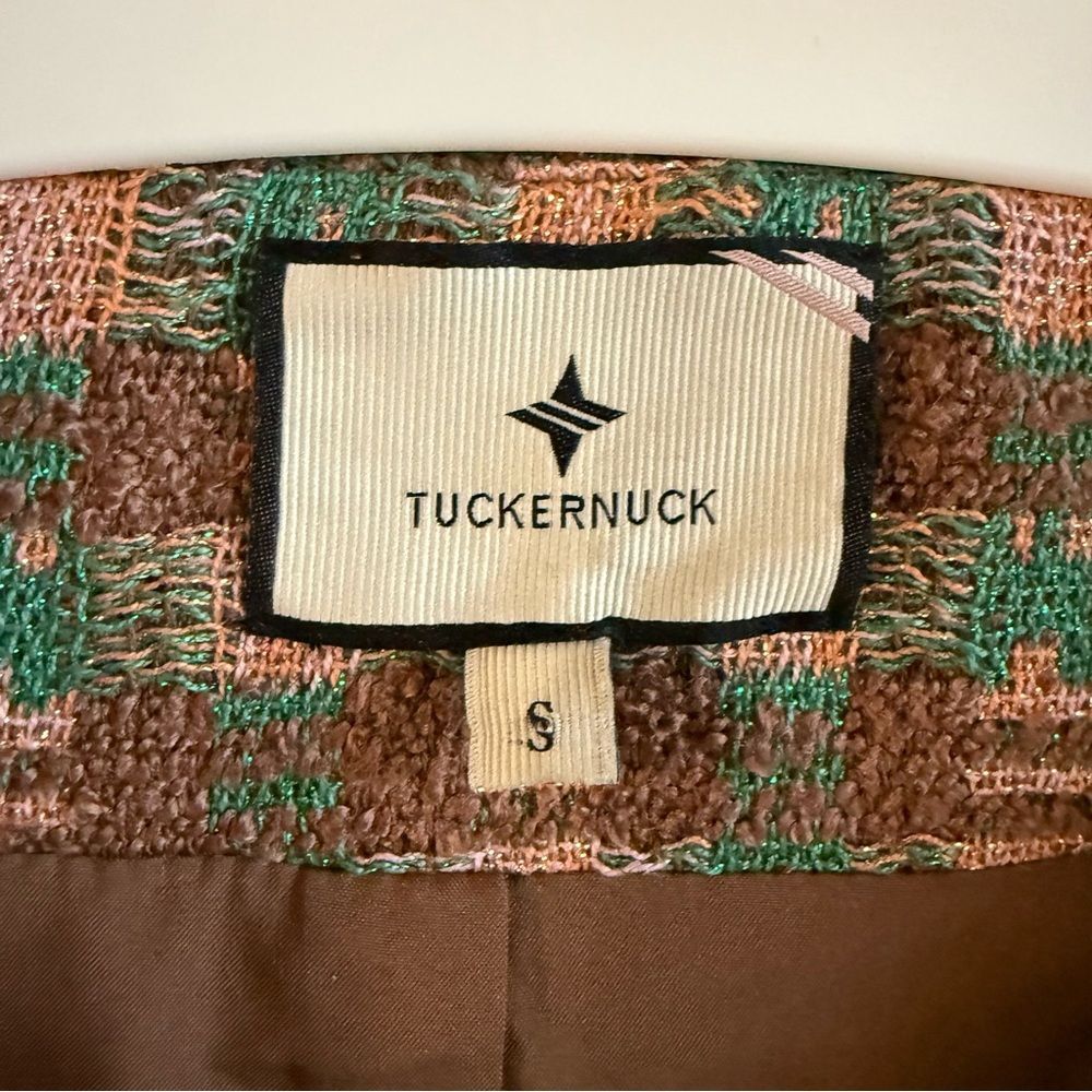 Tuckernuck Neapolitan Tweed Graham Jacket Pink Green Brown Size S - Picture 6 of 12